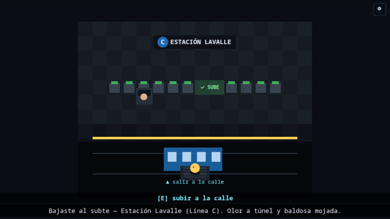 El andén de la Estación Lavalle (Línea C): molinetes con la SUBE, el borde del andén y el tren